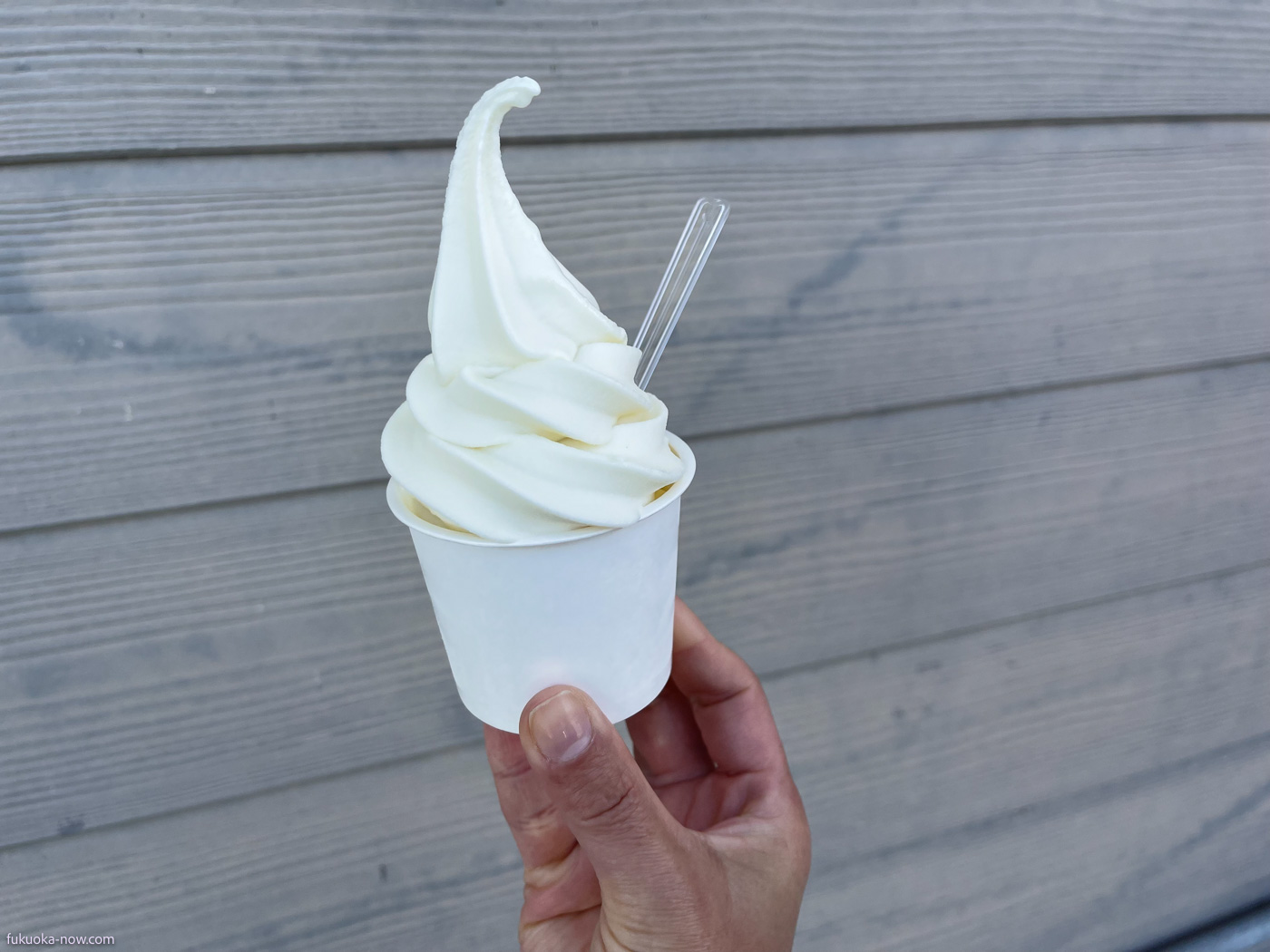 Itoshima soft cream, 糸島の直売所 福ふくの里ソフトクリーム