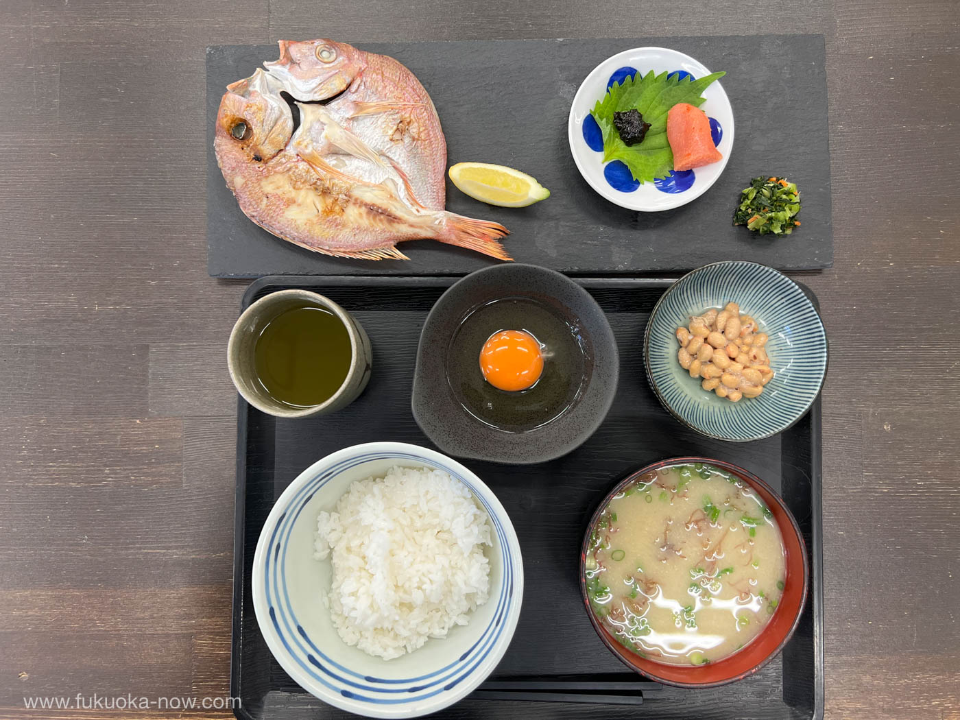 Itoshima morning set, 糸島産の物だけで作ったうお旅スペシャル朝食