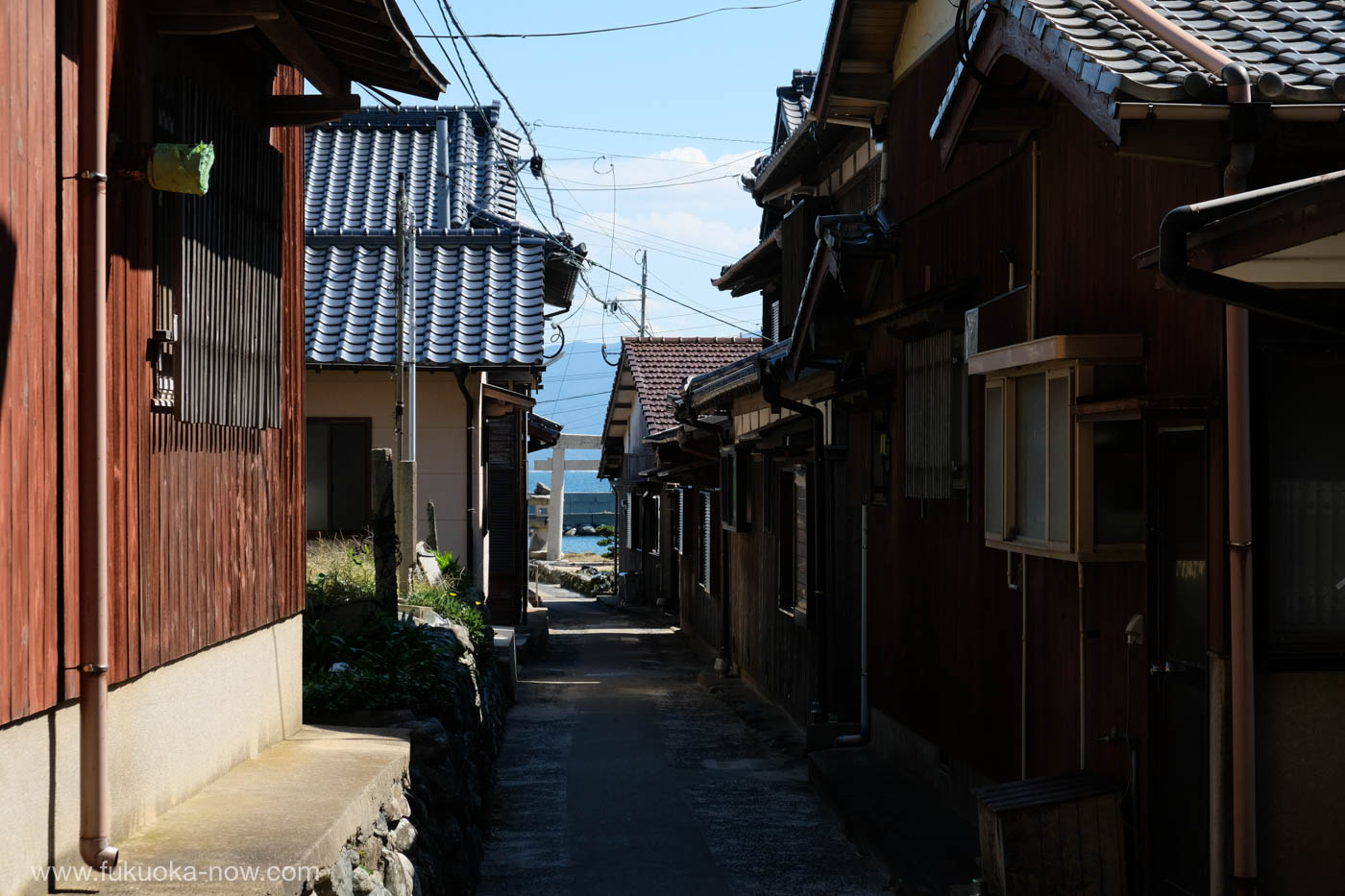 Itoshima Himeshima - alley, 糸島の有人離島、姫島の路地